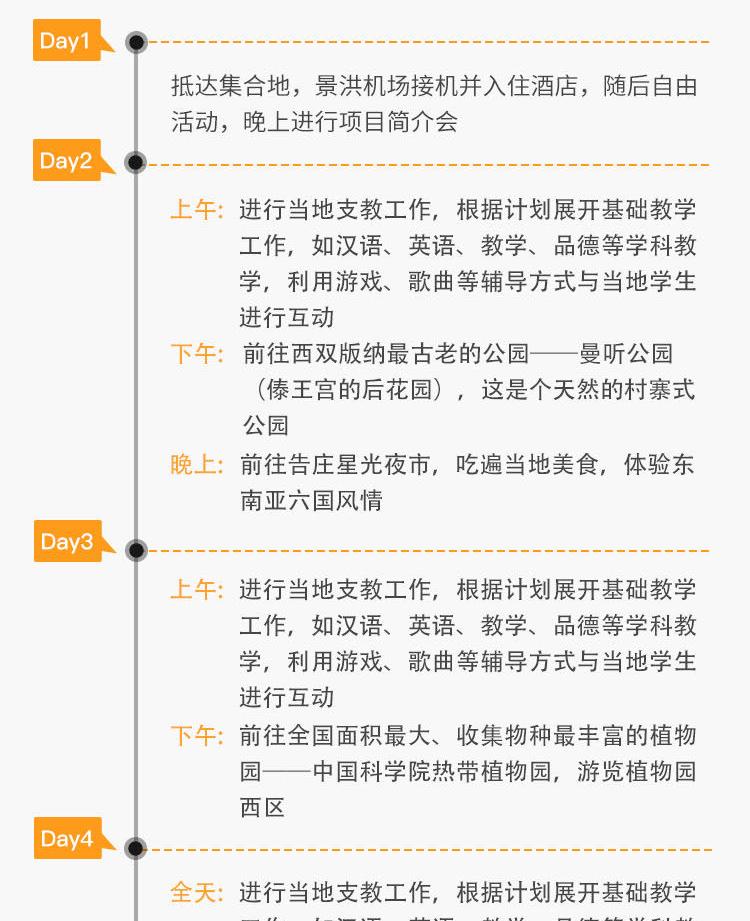 西双版纳社区支教|6天5晚